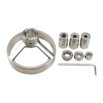 Guida per trapano 8 in 1 Maschera per fori tascabili verticali 5/6/7/8/9/10 / 12mm Localizzatore di fori per punte da trapano Kit per maschere per la lavorazione del legno in acciaio inossidabile