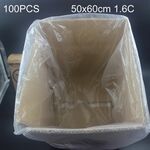 100 PCS 1.6C Sacchetto di imballaggio in plastica PE a prova di umidità a prova di polvere, dimensioni: 50 cm x 60 cm