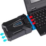 Ice Troll III Gaming Laptop Pad di raffreddamento per notebook Ventola di raffreddamento ad estrazione d'aria muta Radiatore di calore turbo con cavo USB appropriato (nero)