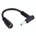 Cavo adattatore di alimentazione per interfacce da 4,5 x 3,0 mm maschio piegato a 5,5 x 2,1 mm femmina per notebook, lunghezza: 10 cm