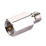 Adattatore connettore maschio FME a femmina SMA (argento)