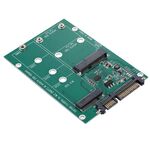 Convertitore adattatore da SSD M.2 NGFF e mSATA a SATA III 7 + 15 pin