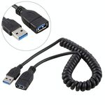Cavo di prolunga retrattile da 1,5 m USB 3.0 maschio a femmina ad alta velocità