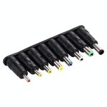 5.5x2.1mm femmina a più interfacce maschili Set di adattatori di alimentazione 8 in 1 per notebook laptop HP / Sony / Acer / ASUS / DELL