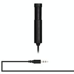 Yanmai SF555 Mini microfono professionale per registrazione a condensatore da studio con jack da 3,5 mm, lunghezza cavo: 1,5 m, Compatibile con PC e Mac per Live Broadcast Show, KTV, ecc. (Nero)