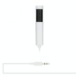 Yanmai SF555 Mini microfono professionale per registrazione a condensatore da studio con jack da 3,5 mm, lunghezza cavo: 1,5 m, Compatibile con PC e Mac per Live Broadcast Show, KTV, ecc. (Bianco)