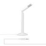 Yanmai SF-950 Testa di rotazione di 120 gradi Jack da 3,5 mm Microfono per registrazione stereo da studio, lunghezza cavo: 1,3 m, Compatibile con PC e Mac per Live Broadcast Show, KTV, ecc. (Bianco)