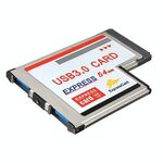 Scheda Express con slot PCI 54 mm a 2 porte USB 3.0 5 Gbps per laptop / notebook
