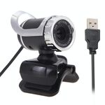 A859 12.0 Mega Pixel HD WebCam a 360 gradi Videocamera USB 2.0 per PC con microfono ad assorbimento acustico per computer PC laptop, lunghezza cavo: 1,4 m