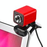 A862 360 gradi rotabile 480P webcam webcam da rete USB con microfono e 4 luci a LED per desktop Skype Computer PC Laptop, lunghezza del cavo: 1,4m