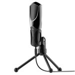 Yanmai Q3 USB 2.0 Game Studio Microfono a condensatore per registrazione audio con supporto, Compatibile con PC e Mac per Live Broadcast Show, KTV, ecc. (Nero)