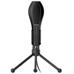 Yanmai Q5 USB 2.0 Game Studio Microfono a condensatore per registrazione audio con supporto, Compatibile con PC e Mac per Live Broadcast Show, KTV, ecc. (Nero)