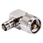 Connettore UHF maschio a femmina BNC, gomito a 90 gradi