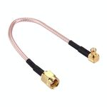 Cavo da 15 cm SMA maschio a MCX maschio a gomito a 90 gradi RG316