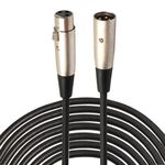 Cavo audio per microfono da 15 m a 3 pin da XLR maschio a XLR femmina