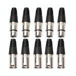 5 coppie di connettori XLR a 3 pin maschio + femmina jack per microfono