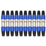 Connettore audio con presa jack a 3 pin XLR maschio femmina in metallo a 10 coppie