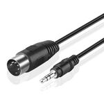 Cavo adattatore audio da jack stereo da 3,5 mm a spina MIDI a 5 pin DIN, lunghezza cavo: 1,5 m