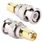 Connettore maschio BNC da 2 pezzi a maschio SMA