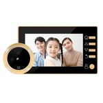 Danmini Q10 Schermo da 4,3 pollici Motion Detection Camera Video Alarm Visualizzatore porta digitale intelligente, supporto TF Card (oro)