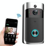M3 720P Smart WIFI Video campanello video a bassissima potenza, supporto per il monitoraggio remoto del telefono cellulare e visione notturna (nero)