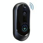 M108 720P 6400mAh Smart WIFI video campanello visivo, supporto per monitoraggio remoto del telefono e interfono vocale in tempo reale (nero)