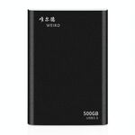 WEIRD 500 GB 2,5 pollici USB 3.0 Trasmissione ad alta velocità Guscio in metallo Disco rigido mobile leggero ultrasottile (nero)