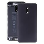 Coperchio posteriore della batteria con obiettivo della fotocamera e tasti laterali per Nokia 6 (nero)