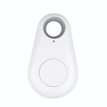 Portachiavi portachiavi cane gatto localizzatore GPS per bambini portachiavi anti smarrimento Smart Search Bluetooth tracker tag (bianco)