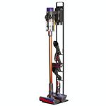 Home Aspirapolvere Hanger Rack di stoccaggio Punzonatura gratuita per Dyson V6 V7 V8 V10 (nero)