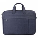 DJ03 Borsa monospalla impermeabile antigraffio antifurto per laptop da 15,6 pollici, con cintura per valigia (blu navy)
