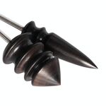 Strumento in pelle Bordo per lucidatura elettrica Affettatrice Testa a punta piatta Pelle di sandalo Artigianato Strumenti fai-da-te Bruciatore a punta (Set （con S, L）)