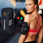 Borsa per telefono impermeabile con fascia da braccio sportiva in neoprene per smartphone da 5-6 pollici