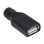 Connettore adattatore da USB femmina a 5,5 x 2,1 mm femmina