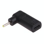 Connettore adattatore a gomito da 2,5 x 0,7 mm maschio a USB-C / tipo C femmina