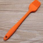 5 pezzi Pennello in silicone per cottura a olio per barbecue Pennelli per barbecue Utensili da cucina (arancione)