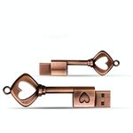 MicroDrive 64 GB USB 2.0 Disco Love Key U in rame