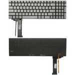 Tastiera USA con retroilluminazione per Asus GL551 GL551J GL551JK GL551JM GL551JW GL551JX G552 G552V G552VW G552VX FZ50JX GL752VW GL742VW (argento)