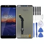 Schermo LCD TFT per Nokia 3.1 Plus con assemblaggio completo di digitalizzatore (nero)