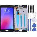 Schermo LCD TFT per Meizu M6 M711H M711Q Digitizer Assemblaggio Completo con Cornice (Nero)