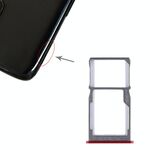 Per Meizu 15 Vassoio scheda SIM + Vassoio scheda SIM / Vassoio scheda micro SD (rosso)