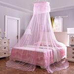 Zanzariera per soffitto sospeso circolare per uso domestico tende principessa (rosa chiaro)