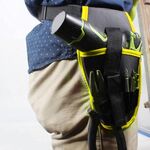 Supporto portatile per trapano a batteria Trapano a batteria Cacciavite a vita Borsa per utensili elettrici Borsa per cintura per trapano (giallo)