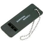 Fischietto di sopravvivenza multi-audio portatile da esterno da 10 PC (verde militare)