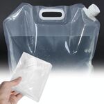 Sacca d'acqua pieghevole Sport all'aria aperta Campeggio Escursionismo Storge Secchiello per l'acqua Picnic Contenitore per l'acqua di sollevamento Borsa per l'acqua 5L (BIANCO)