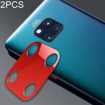 2 PCS 10D Copertura completa per telefono cellulare in metallo per fotocamera posteriore con anello di protezione per Huawei Mate 20 Pro (rosso)