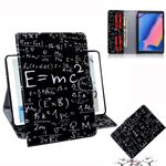 Custodia in pelle con flip orizzontale modello formula per Galaxy Tab A 8 (2019) / P200 / P205, con supporto, slot per schede e portafoglio
