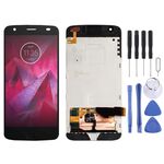 Schermo LCD originale per Motorola Moto Z2 Force XT1789 Digitizer Assemblaggio completo con cornice (nero)
