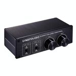 2 In e 2 Out Switcher Volume Controller, il segnale RCA passa al segnale bilanciato XLR e non necessita di alimentazione. Fornisce interfacce RCA e XLR, regolazione del volume del canale L / R indipendente, adatta per dispositivi con necessità di regolazi