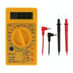 DT-830B Multimetro digitale portatile Amperometro Voltmetro Display digitale Tester universale (giallo)